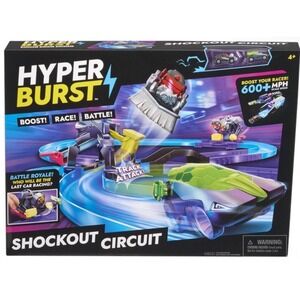 Hyper Burst Shockout Circuit Battle Racing Track Set 600 MPH Scale Speed New